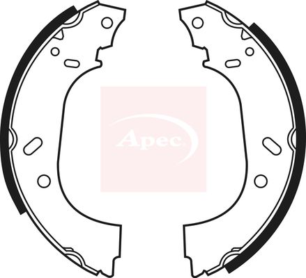 Apec Brake Shoes Set SHU551 - image 2