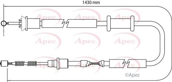 Apec Handbrake Cable CAB1159 - image 2