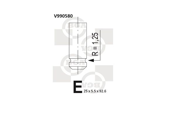 BGA Exhaust Valve V990580 - image 2