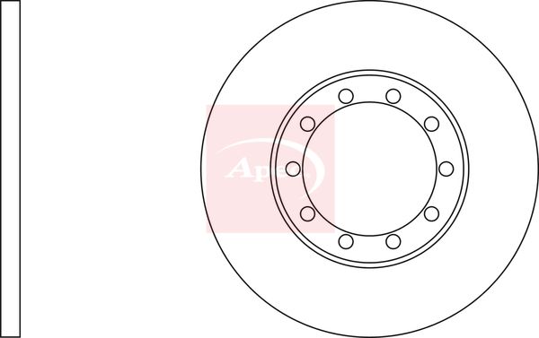 Apec Brake Disc DSK2527 - image 2