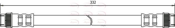 Apec Brake Hose HOS3297 - image 2