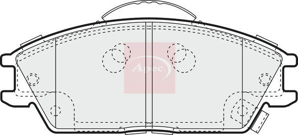 Apec Brake Pads Set PAD1310 - image 2