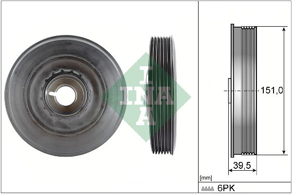 INA Crankshaft Pulley (tvd) 544009010 - image 2