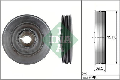 INA Crankshaft Pulley (tvd) 544009010