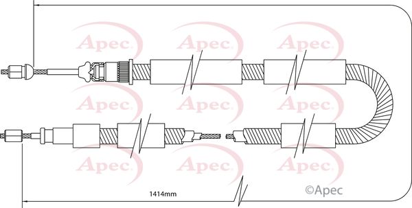 Apec Handbrake Cable CAB1331 - image 2