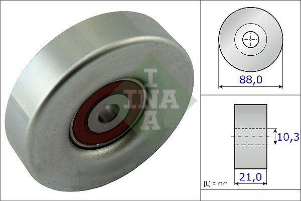 INA Drive Belt Deflection Guide Pulley 532061810 - image 2