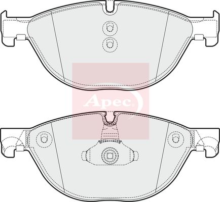 Apec Brake Pads Set PAD1739 - image 2
