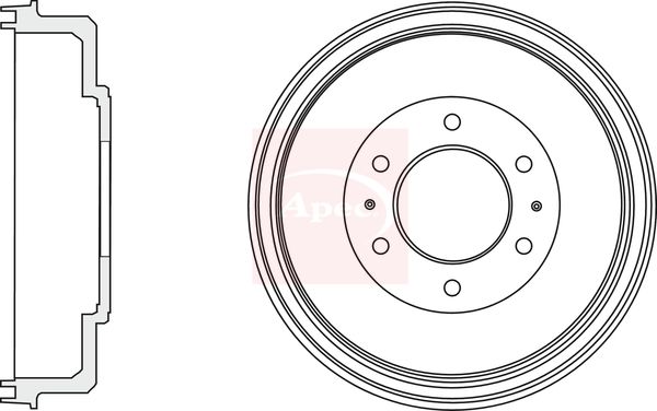 Apec Brake Drum DRM9968 - image 2