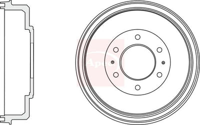 Apec Brake Drum DRM9968