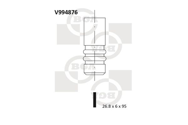BGA Intake Valve Inlet V994876 - image 2