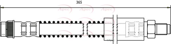 Apec Brake Hose HOS3680 - image 2