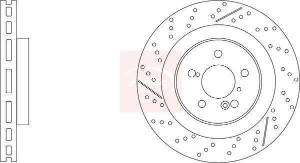 Apec Brake Disc DSK3346 - image 2