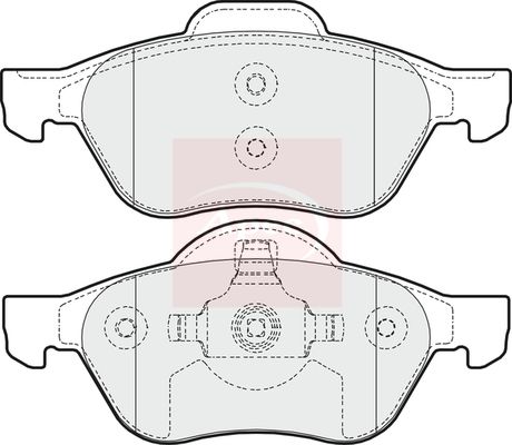 Apec Brake Pads Set PAD1649 - image 2
