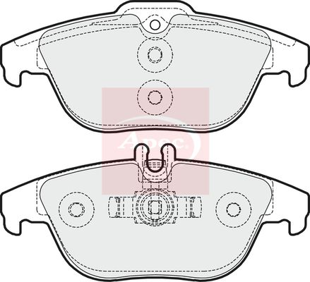 Apec Brake Pads Set PAD1619 - image 2