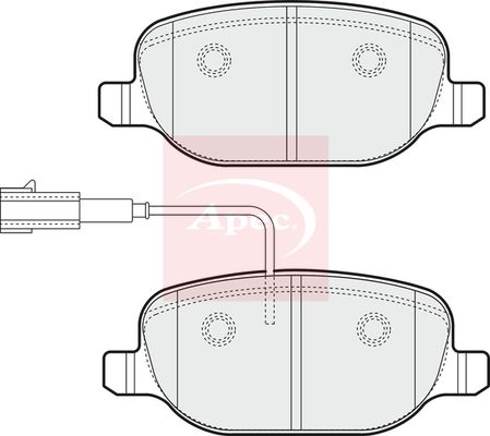 Apec Brake Pads Set PAD1791 - image 2