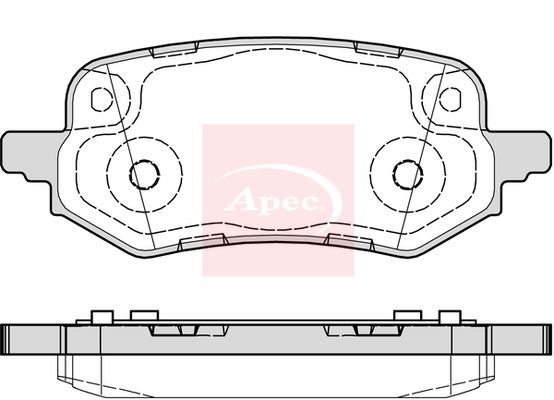 Apec Brake Pads Set PAD2329 - image 2
