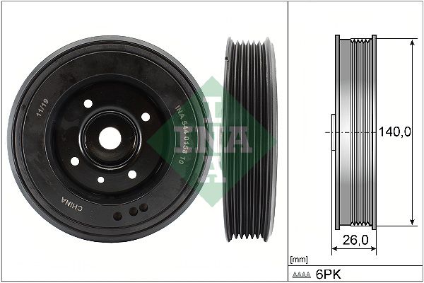 INA Crankshaft Pulley (tvd) 544015810 - image 2