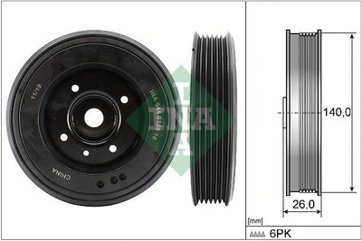 INA Crankshaft Pulley (tvd) 544015810