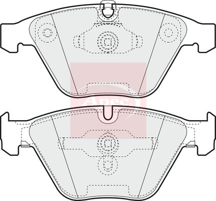 Apec Brake Pads Set PAD1263 - image 2