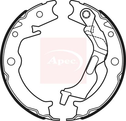 Apec Brake Shoes Set SHU730 - image 2