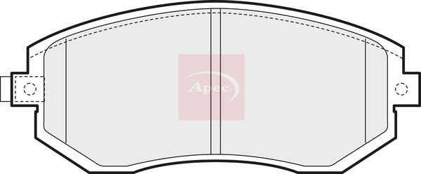 Apec Brake Pads Set PAD1454 - image 2