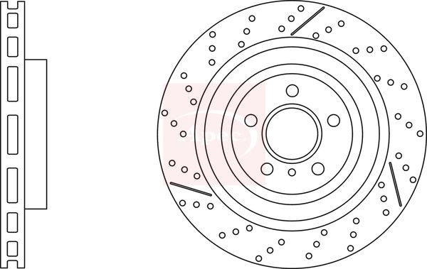 Apec Brake Disc DSK3238 - image 2