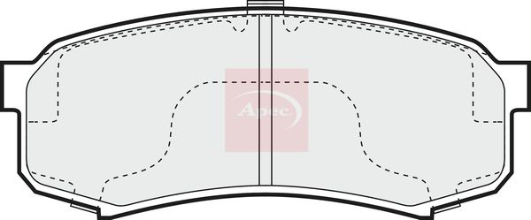 Apec Brake Pads Set PAD822 - image 2