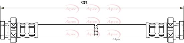 Apec Brake Hose HOS3474 - image 2