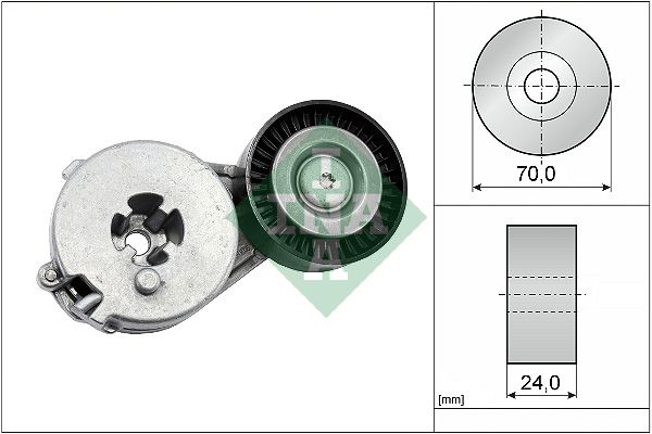 INA Drive Belt Tensioner Pulley 534033310 - image 2