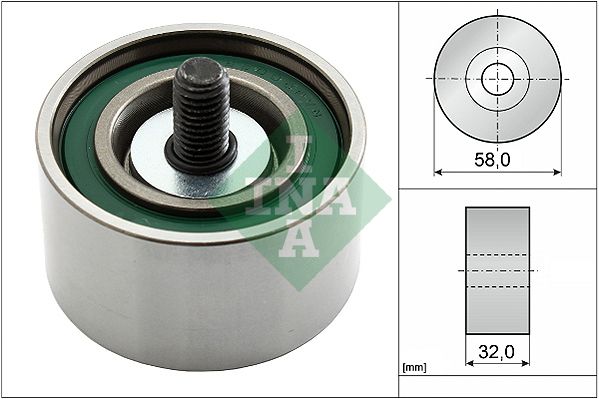 INA Timing Belt Deflection Guide Pulley 532054010 - image 2