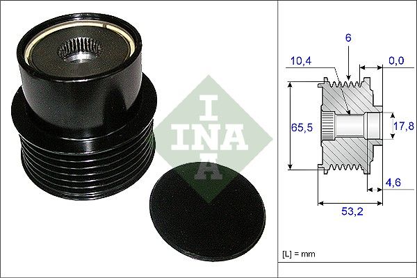INA Overrunning Alternator Pulley 535019510 - image 2