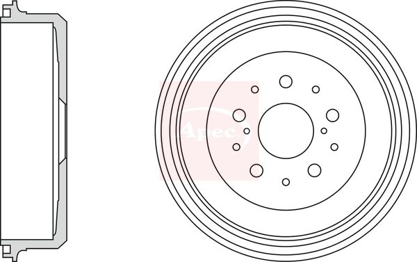 Apec Brake Drum DRM9997 - image 2