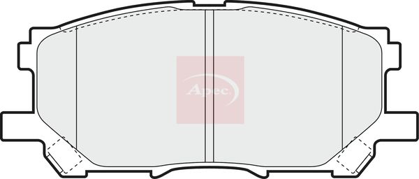 Apec Brake Pads Set PAD1338 - image 2