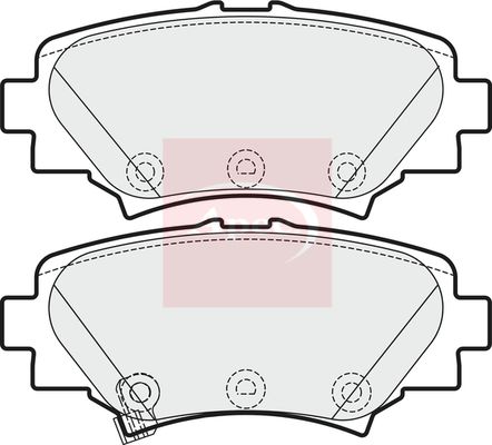 Apec Brake Pads Set PAD1969 - image 2