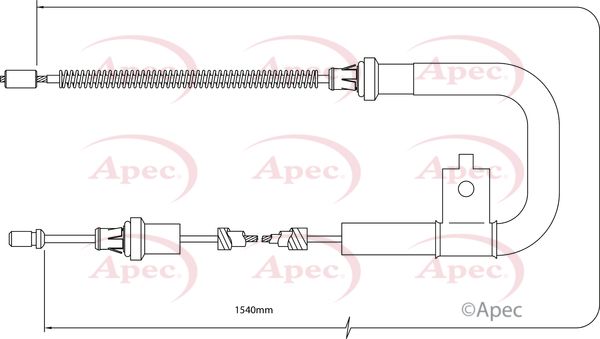 Apec Handbrake Cable CAB1311 - image 2