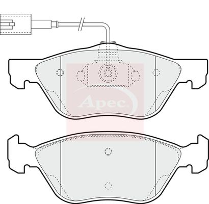 Apec Brake Pads Set PAD1079 - image 2