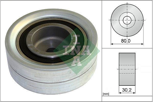 INA Timing Belt Deflection Guide Pulley 532058210 - image 2