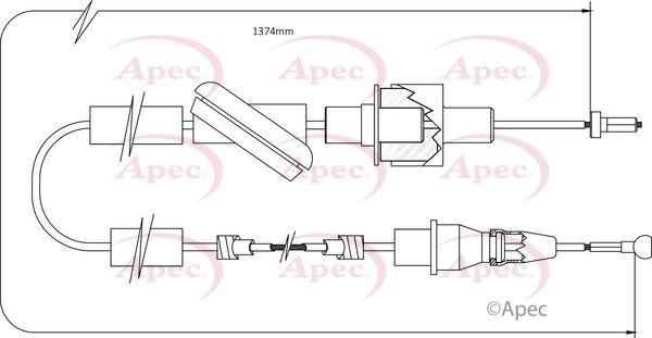 Apec Clutch Cable CAB5003 - image 2