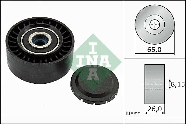 INA Drive Belt Deflection Guide Pulley 532056410 - image 2