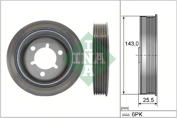 INA Crankshaft Pulley (tvd) 544014510 - image 2