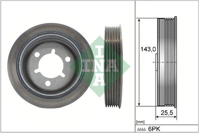INA Crankshaft Pulley (tvd) 544014510