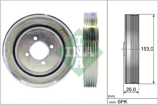 INA Crankshaft Pulley (tvd) 544004010 - image 2