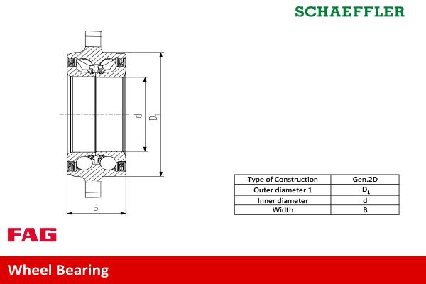 FAG Wheel Bearing Kit 713610480 - image 3
