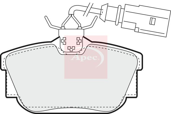 Apec Brake Pads Set PAD1158 - image 2