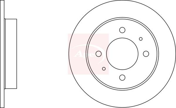 Apec Brake Disc DSK346 - image 2