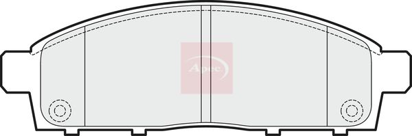 Apec Brake Pads Set PAD1519 - image 2
