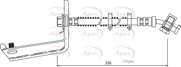 Apec Brake Hose HOS3545 - image 2