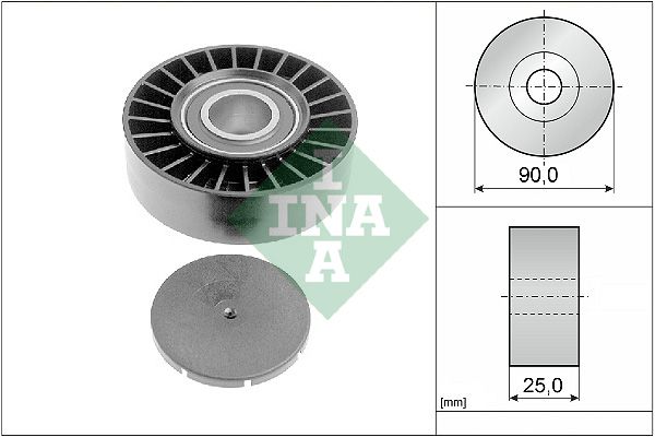 INA Drive Belt Deflection Guide Pulley 532016910 - image 2