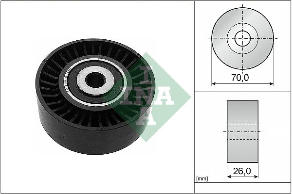 INA Drive Belt Deflection Guide Pulley 532054410 - image 2