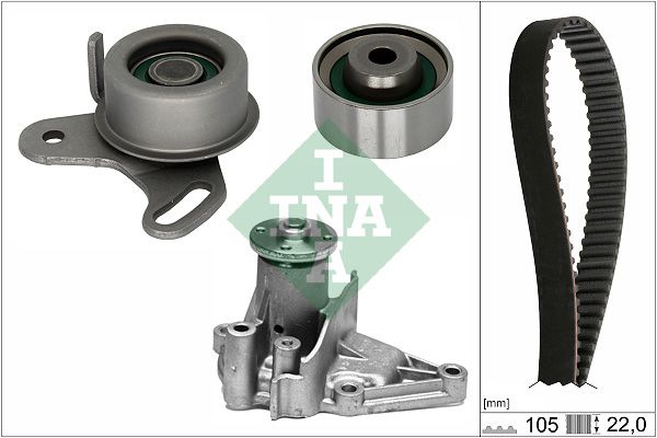INA Timing Belt Kit & Water Pump 530042731 - image 2